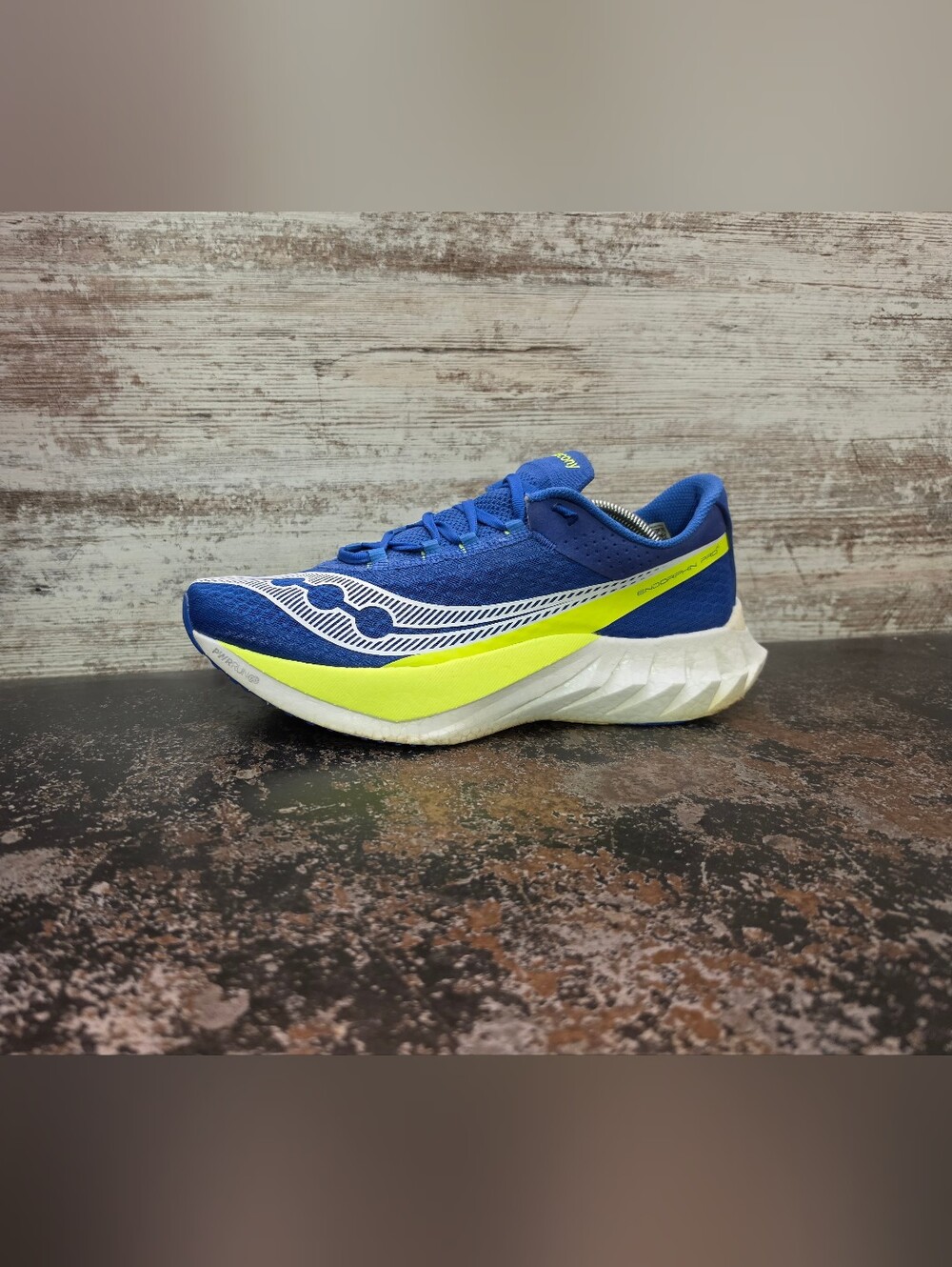 Saucony Endorphin Pro 4 Running Shoes Sz 11 Used S20939-285 Blue Inserts